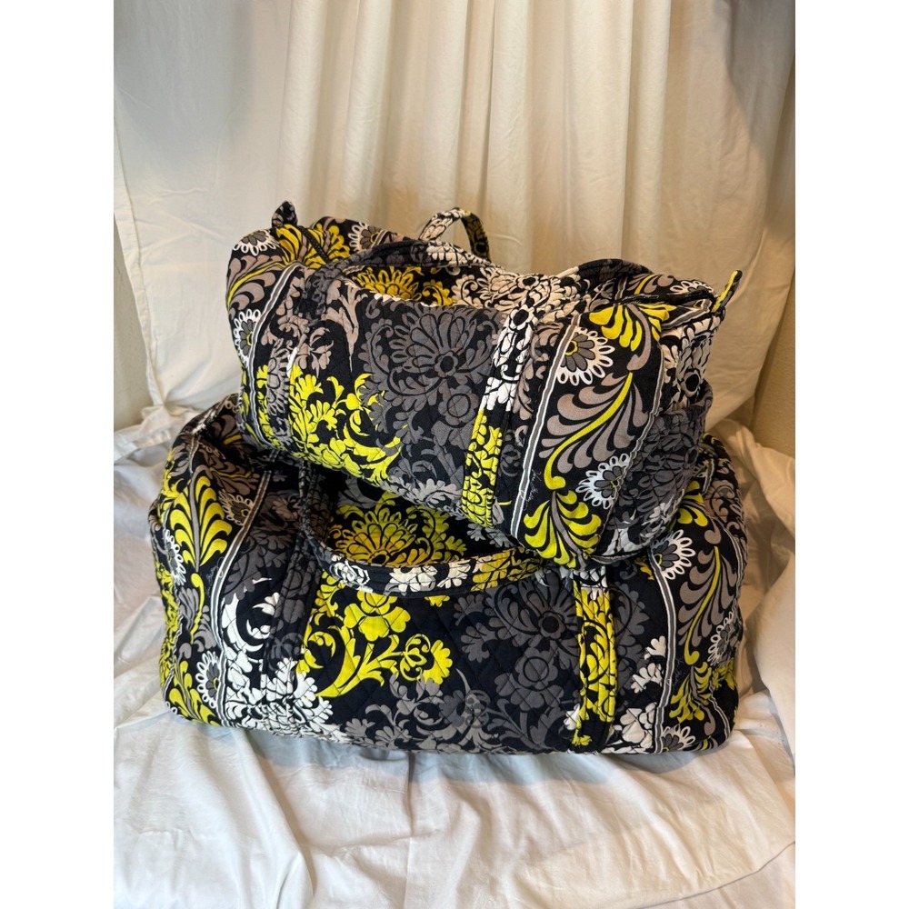 Vera Bradley Baroque Print Duffle Weekender & Grand Weekender Quilted Duffle Set